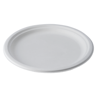 CaliWare 10" No PFAS Added Natural Bagasse Plate - 500/Case