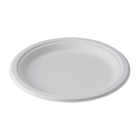 CaliWare 9" No PFAS Added Natural Bagasse Plate - 500/Case