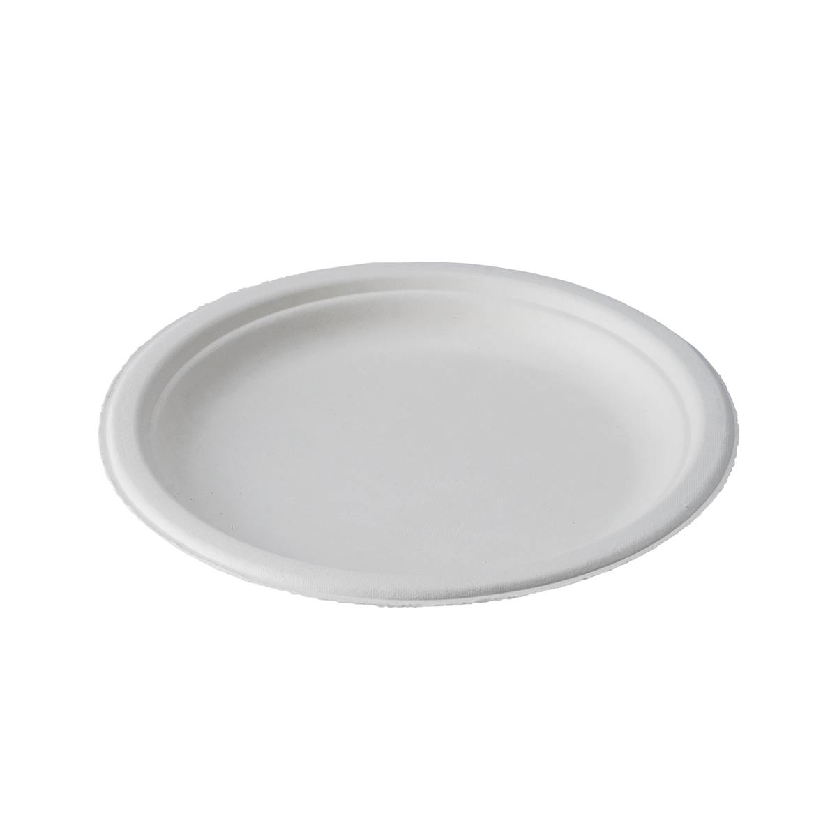 CaliWare 7" No PFAS Added Natural Bagasse Plate - 1000/Case