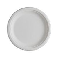 CaliWare 7" No PFAS Added Natural Bagasse Plate - 1000/Case