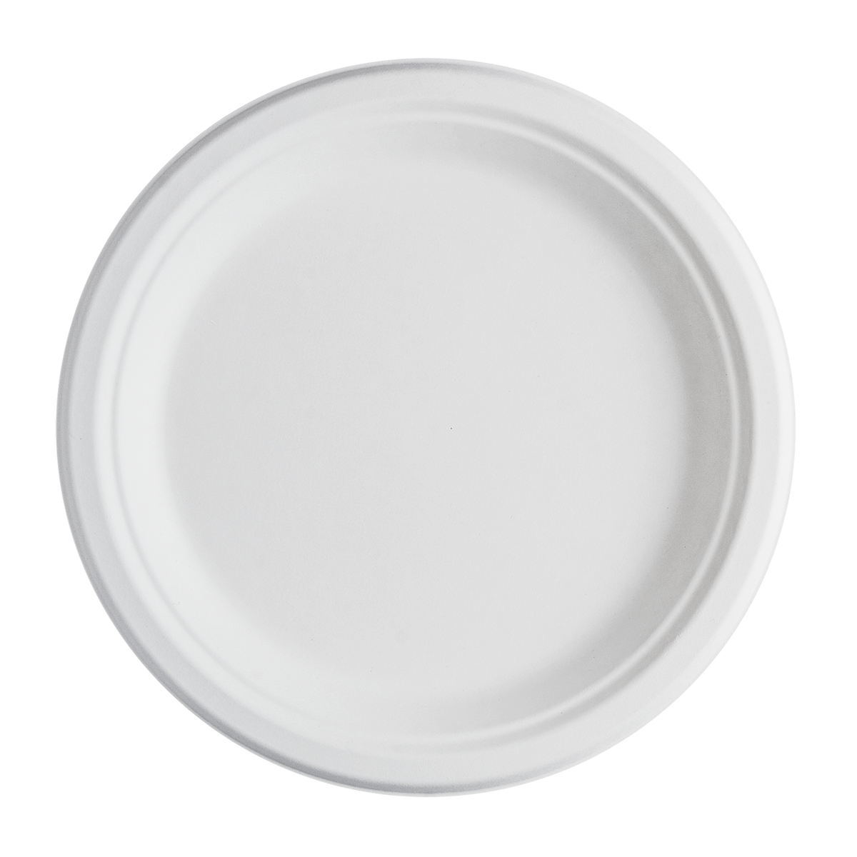 CaliWare 9" No PFAS Added Natural Bagasse Plate - 500/Case